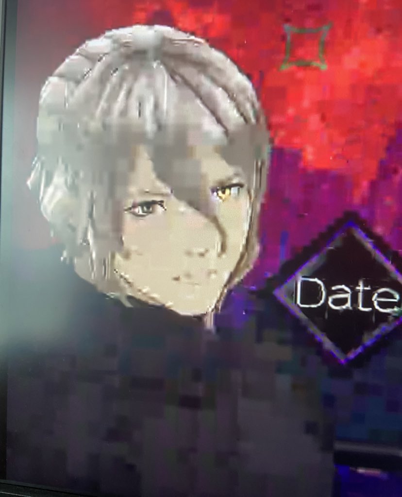 lukalico's tweet image. i remember when i wanted my gf to play aitsf and she streamed it to me but on a really old laptop with bad wifi and it looked like this the whole time. aini too