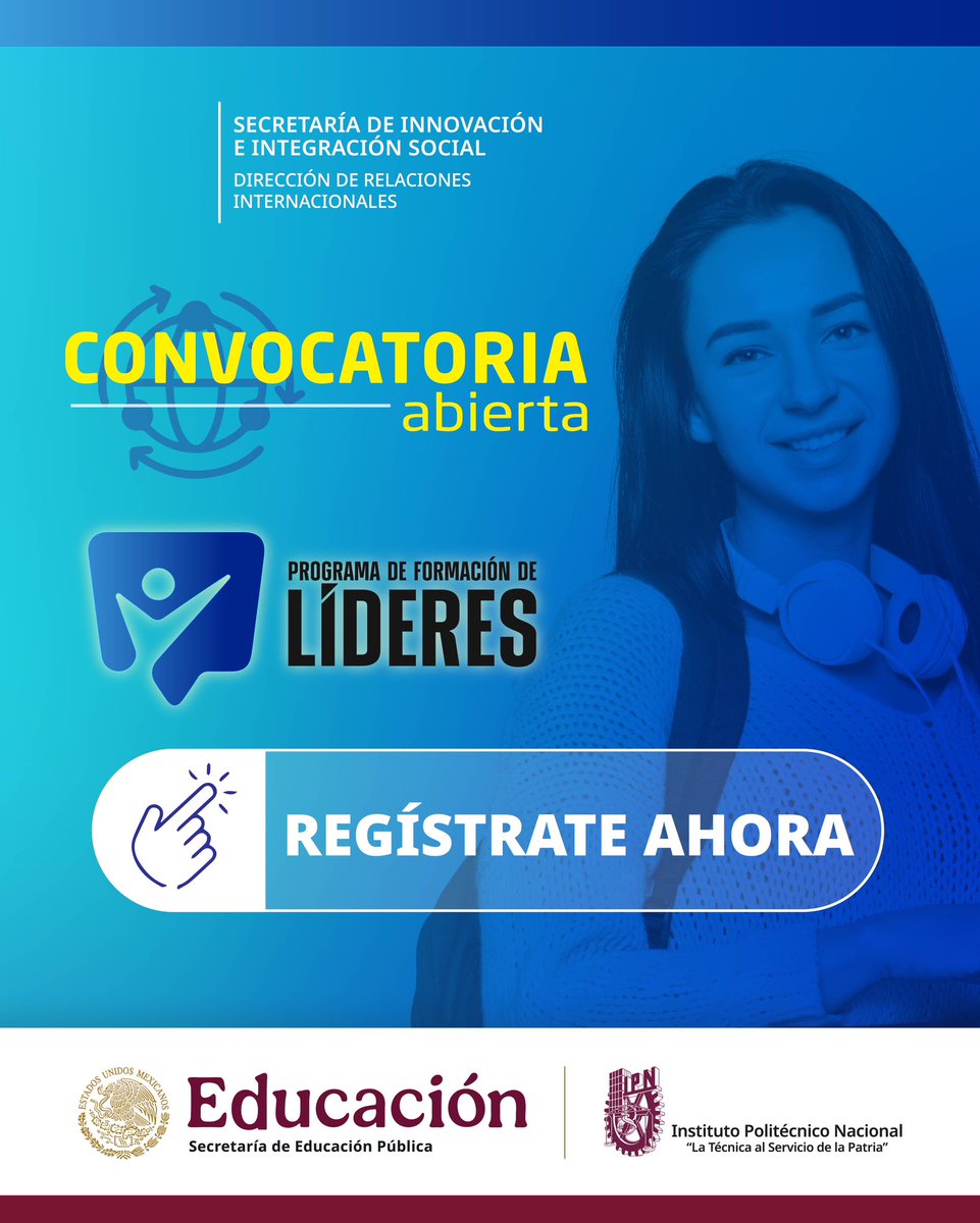 🎓El #IPN a través de la <a href="/IPN_DRI/">DRI_IPN</a> te invita a postularte para formar parte del Programa de Formación de Líderes, Emprendimiento y Liderazgo 2025 #PFL, para realizar estancias internacionales. ¡No te quedes fuera!
➡️ cutt.ly/3raKHngH