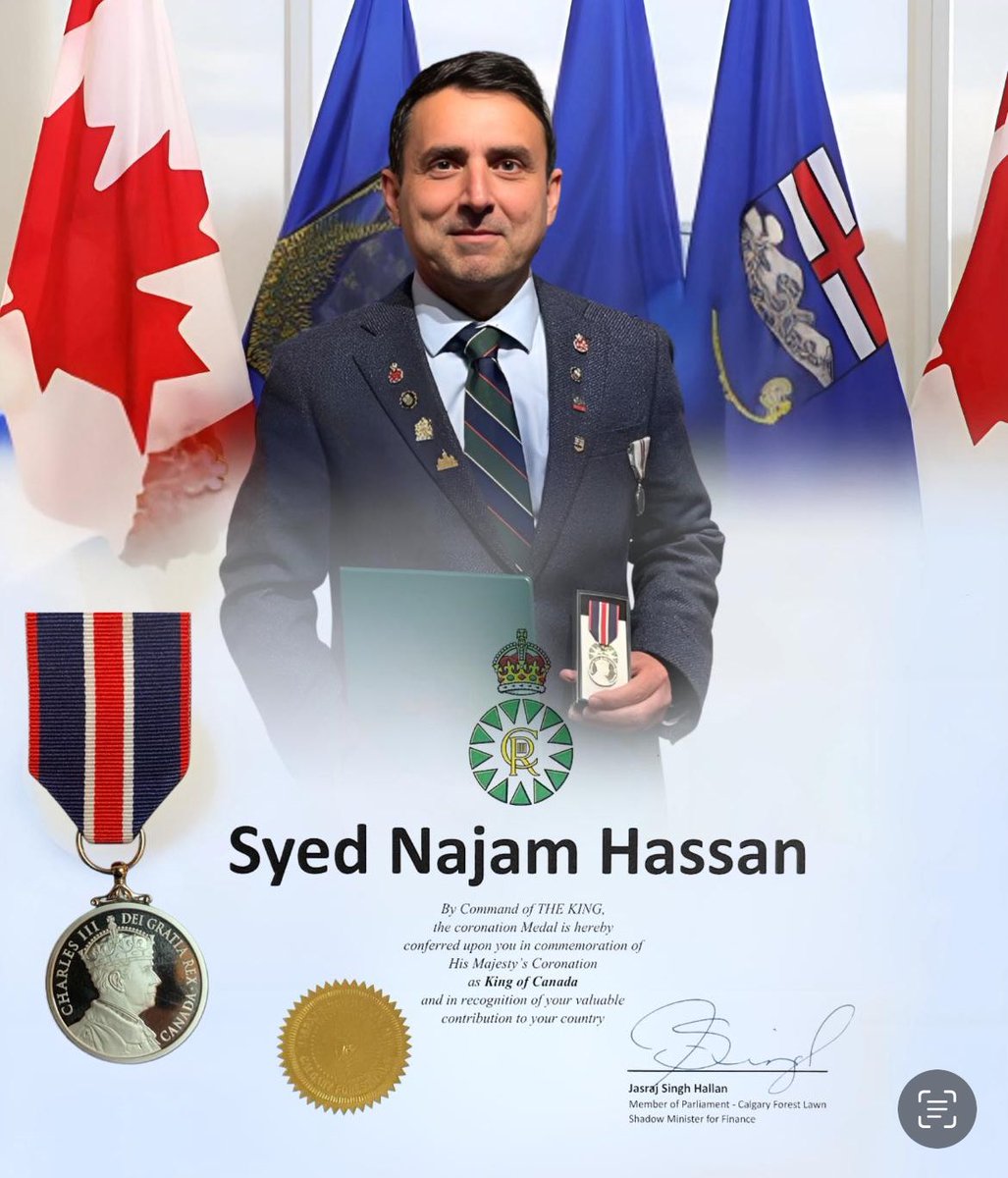 I am humbled and honored to receive the King Charles III Coronation Medal  in recognition of  community services in Alberta ,Canada.

Thank you ,