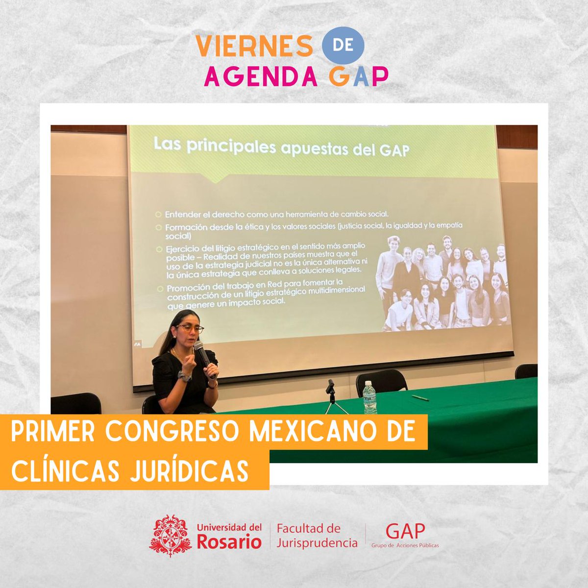 #SomosGAP |📢 Hoy, nuestra directora <a href="/maluechavez/">Maria Lucia Torres</a> representa al GAP en el Primer Congreso Mexicano de Clínicas Jurídicas, donde presenta una ponencia sobre la importancia del trabajo en red para fortalecer el acceso a la justicia y la enseñanza del derecho. #GAPenMéxico🇲🇽🇨🇴📚