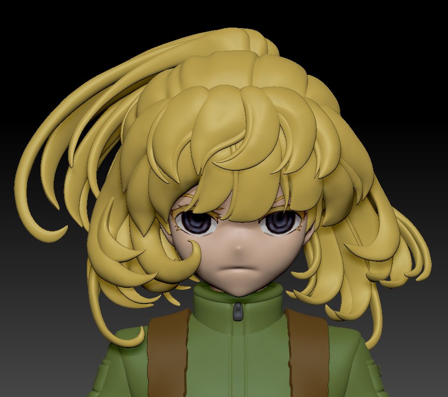 KH_TAIWAN's tweet image. ターニャのフィギュアを制作中で、夏のワンフェスに間に合わせるべく頑張っています。人型フィギュアは初挑戦で、ちょっと手こずってますが…頑張ってます!
#幼女戦記