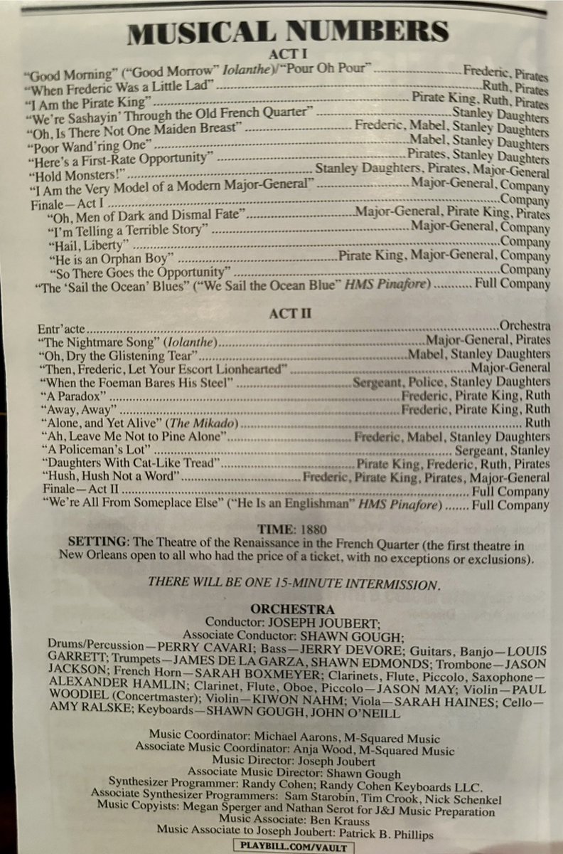 BrigidNYC's tweet image. PIRATES! THE PENZANCE MUSICAL 🎭
FIRST PREVIEW! ⚔️ 🏴‍☠️
WARREN CARLYLE Choreography
SCOTT ELLIS Director
David Hyde Pierce 
Ramin Karimloo
Jinkx Monsoon
Nicholas Barasch
#PiratesBway #PIRATES!
#PiratesThePenzanceMusical