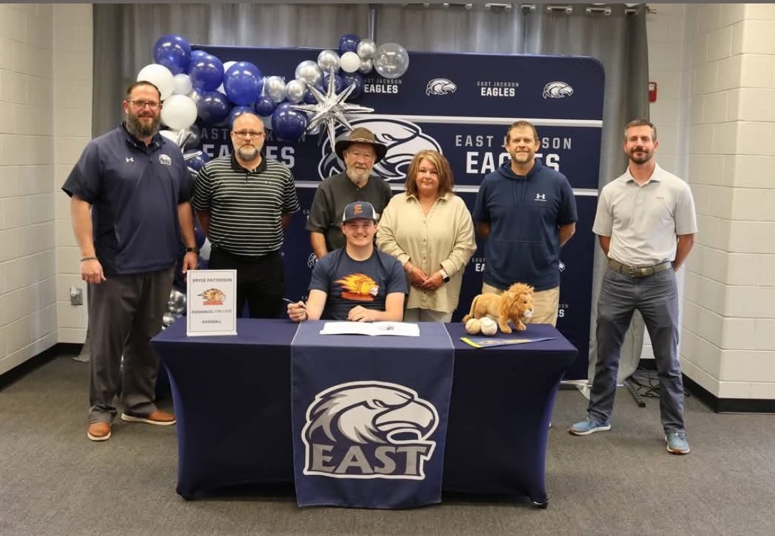 We are proud of Bryse Patterson and his signing to play at the next level with Emmanuel University. <a href="/BryseP2025/">Bryse Patterson</a> <a href="/Emmanuel_BSB/">Emmanuel University Baseball</a>