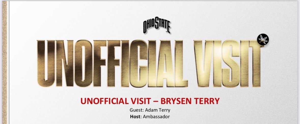 Brysen Terry (@brysen_terry78) on Twitter photo Excited to be invited by <a href="/OhioStateFB/">Ohio State Football</a> to come out to spring practice tomorrow on an unofficial visit <a href="/ryandaytime/">Ryan Day</a> <a href="/TylerBowen/">Tyler Bowen</a> Excited to be invited by <a href="/OhioStateFB/">Ohio State Football</a> to come out to spring practice tomorrow on an unofficial visit <a href="/ryandaytime/">Ryan Day</a> <a href="/TylerBowen/">Tyler Bowen</a>