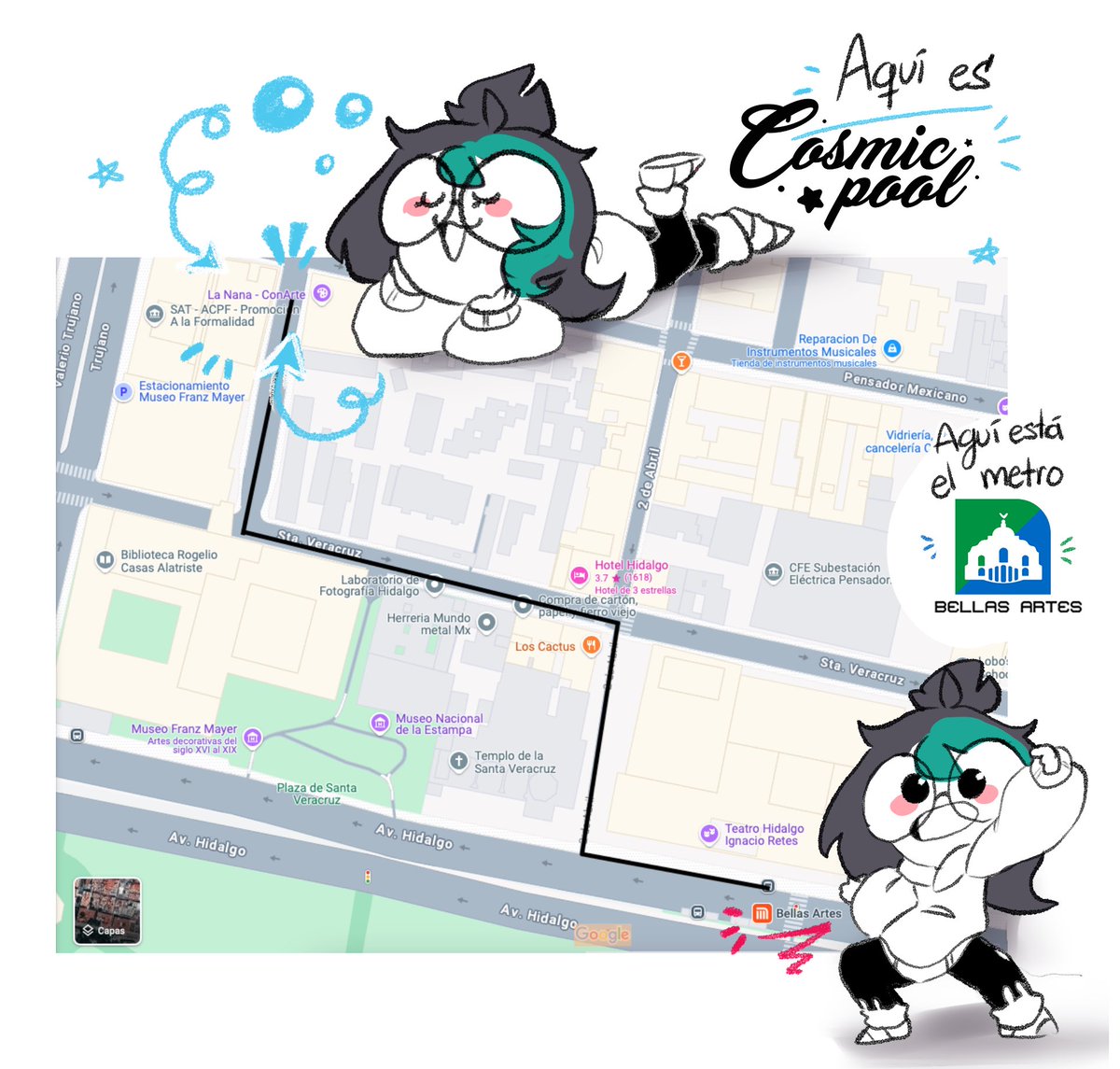 Nos vemos mañana en Cosmic Pool 🩵