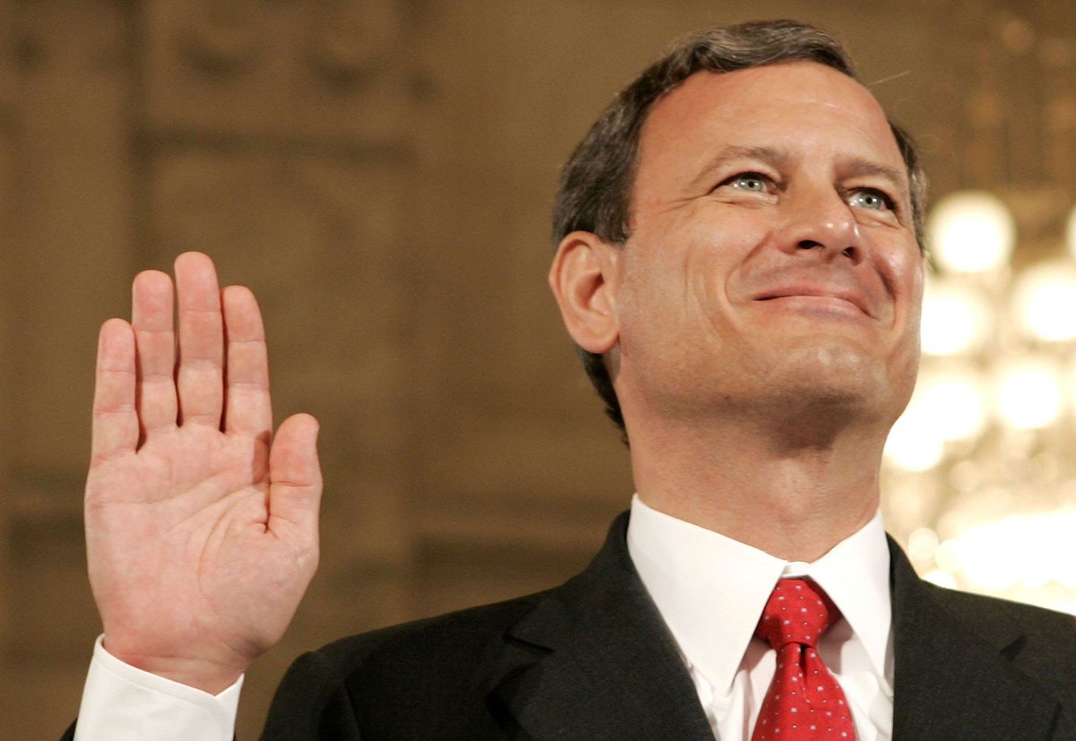 ChuckCallesto's tweet image. What do they have on John Roberts?