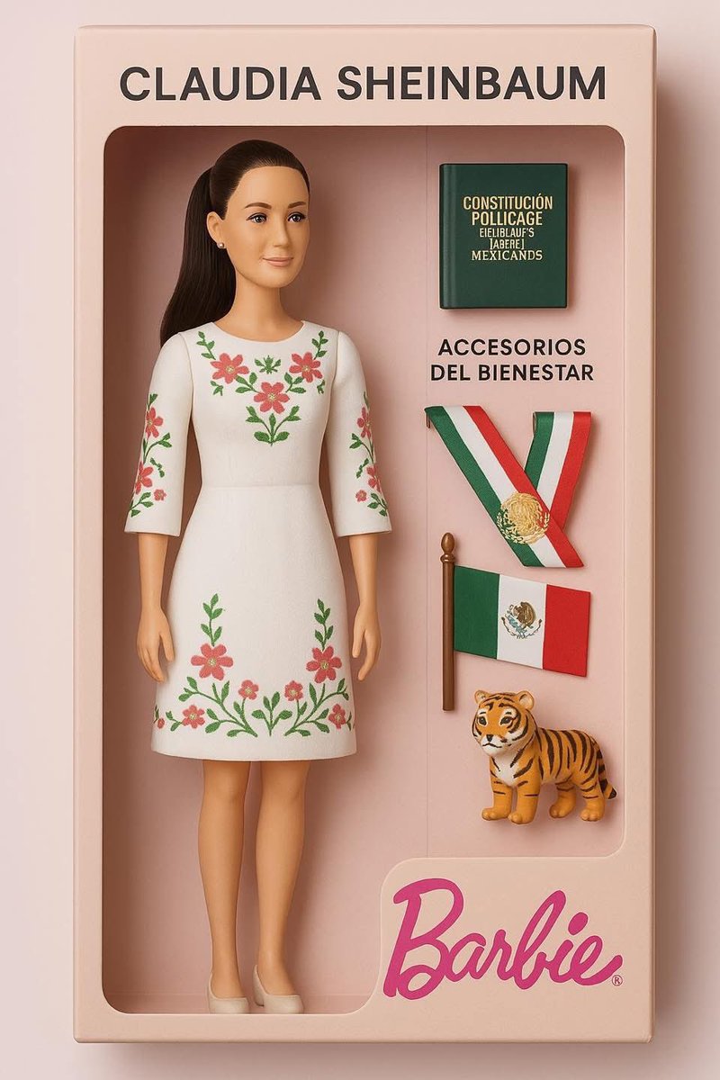 La Barbie presidenta👩🏻‍💼🇲🇽
<a href="/Claudiashein/">Claudia Sheinbaum Pardo</a>