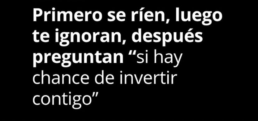Primero se burlan…