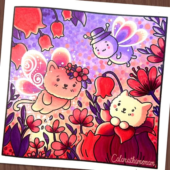 joyskinnerart's tweet image. Fabulous textures and shading.
Colorist Lindsay Spears   
#coloringpage #coloringtips #coloringtechnique #coloringbook #adultcoloring #coloringtherapy