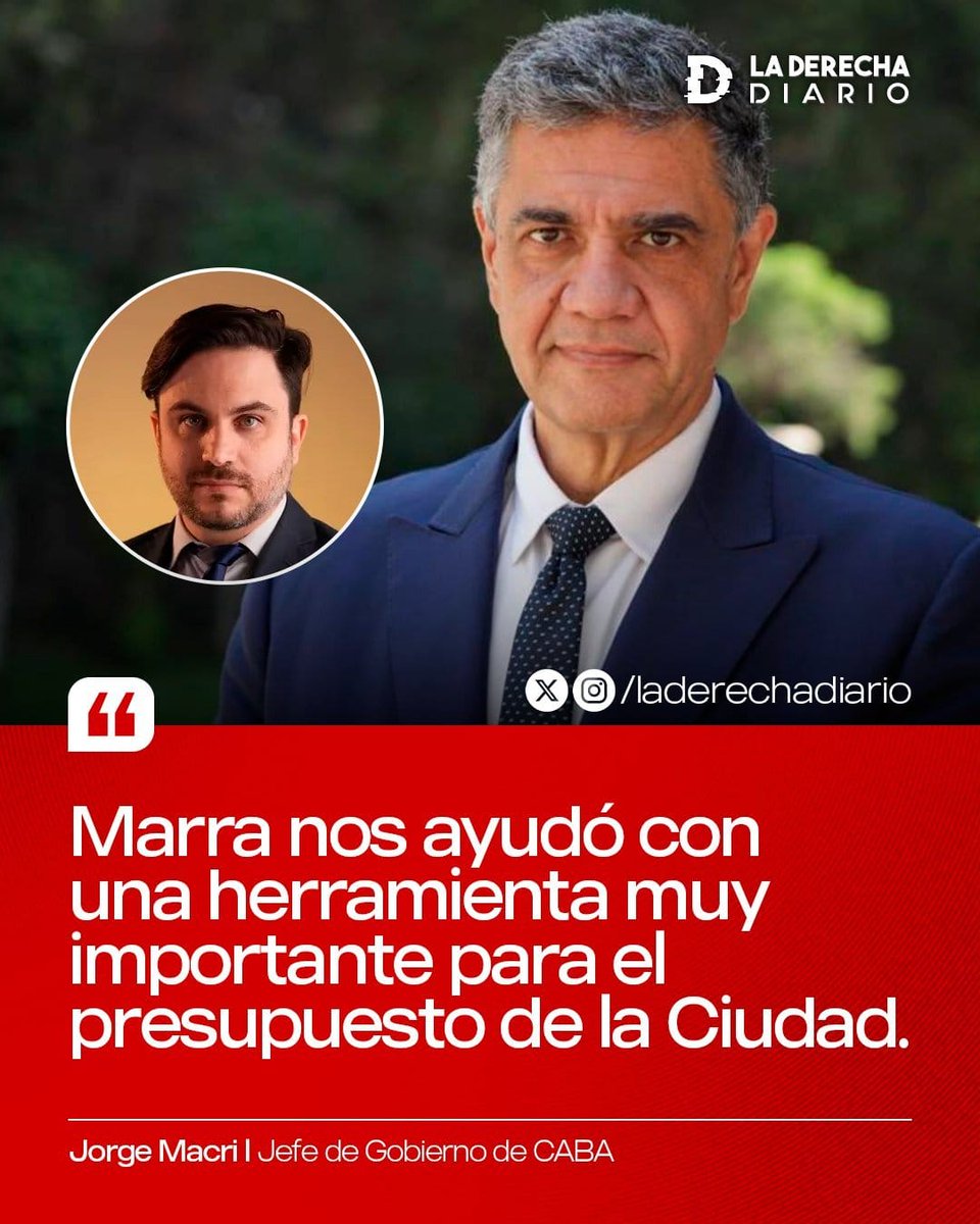 Y SI
Sin el voto de Marra, el presupuesto no pasaba. Literal

No es de hater, solo cito un facto, que algunos tal vez ignoren. Parcial o totalmente