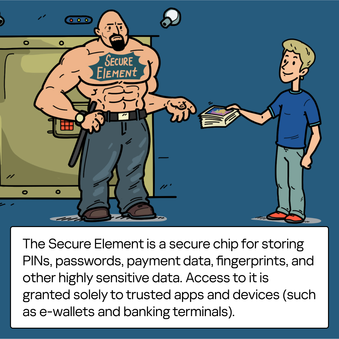 kaspersky's tweet photo. Your most secure feature? 🔐 The Secure Element—a hacker-proof chip guarding payments, fingerprints, crypto keys &amp; more. Here’s why it’s a game-changer 🛡️

#CyberSecurity #Encryption #TechExplained #SecureElement https://t.co/DrJ3X87SD2