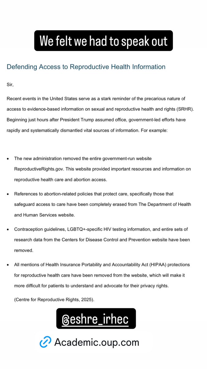 We felt we had to speak out. <a href="/ESHRE_IRHEC/">IRHEC</a> academic.oup.com/hropen/advance…