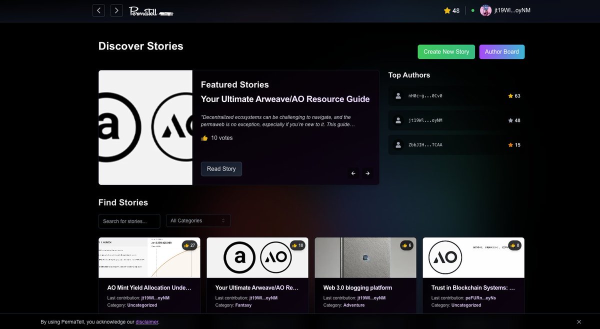 PermaTell's tweet image. ✍️Exciting updates to Permatell! We've been working hard to enhance your experience with several new features. Let's dive into what's new... 🧵

#Permaweb #Arweave #Web3