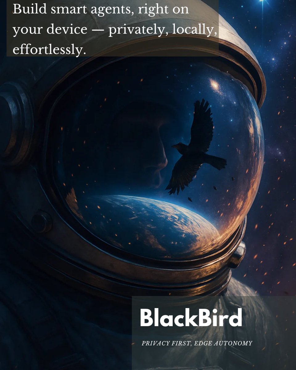 Hina Dixit (@hinadixit) on Twitter photo The cloud isn’t the future of AI. BlackBird 1.0 is here — build smart, autonomous agents that run entirely on your device. Download now: decompute.run
No cloud. No streaming. Just private, local intelligence.
AI that’s fast, sovereign, and truly yours.
Welcome to the The cloud isn’t the future of AI. BlackBird 1.0 is here — build smart, autonomous agents that run entirely on your device. Download now: decompute.run
No cloud. No streaming. Just private, local intelligence.
AI that’s fast, sovereign, and truly yours.
Welcome to the