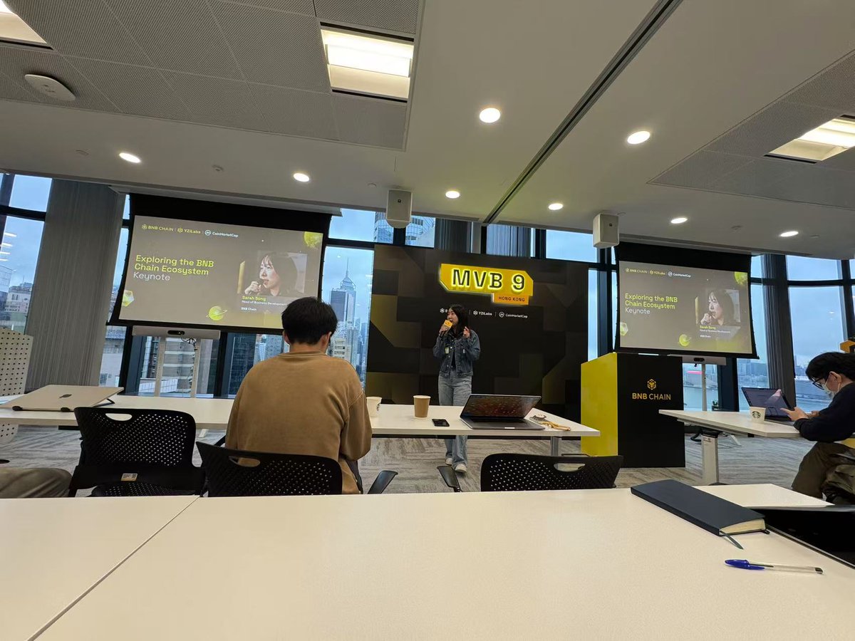 We are at the @bnbchain #MVB9 offline event - Day 1! ❤#InsideMVB