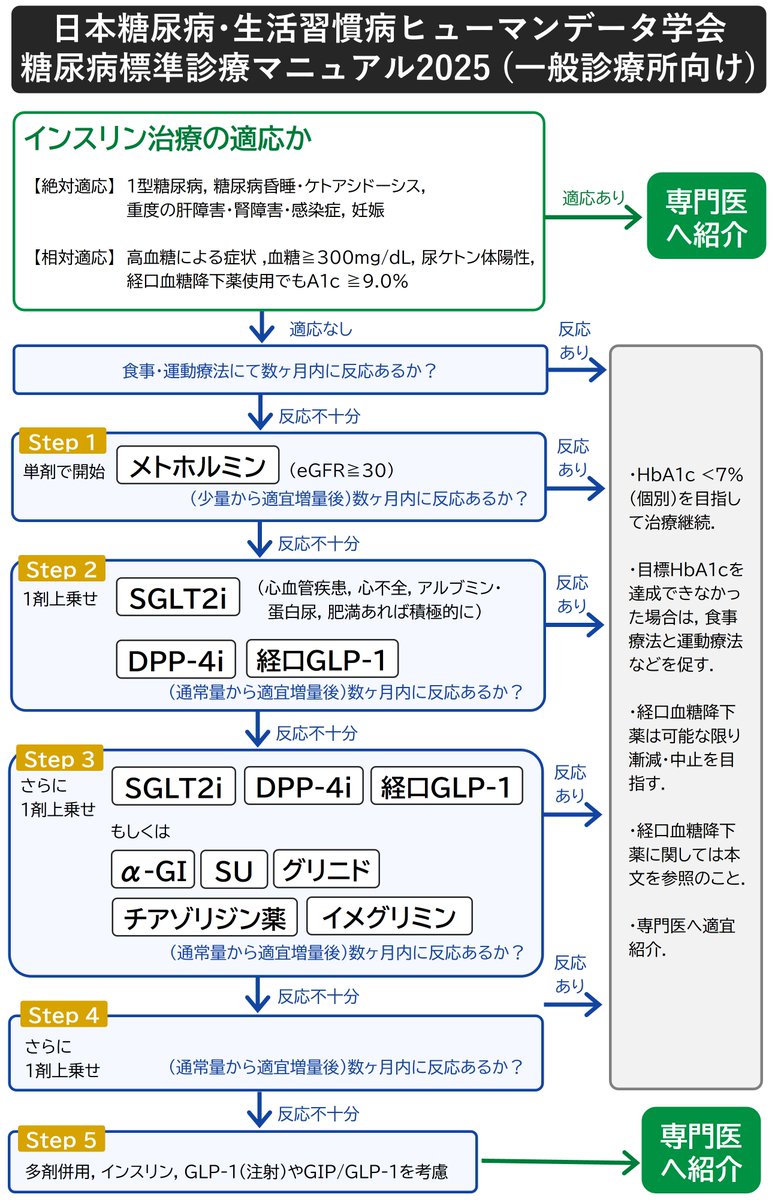 ☆糖尿病標準治療マニュアル2025☆ （日本糖尿病・生活習慣病