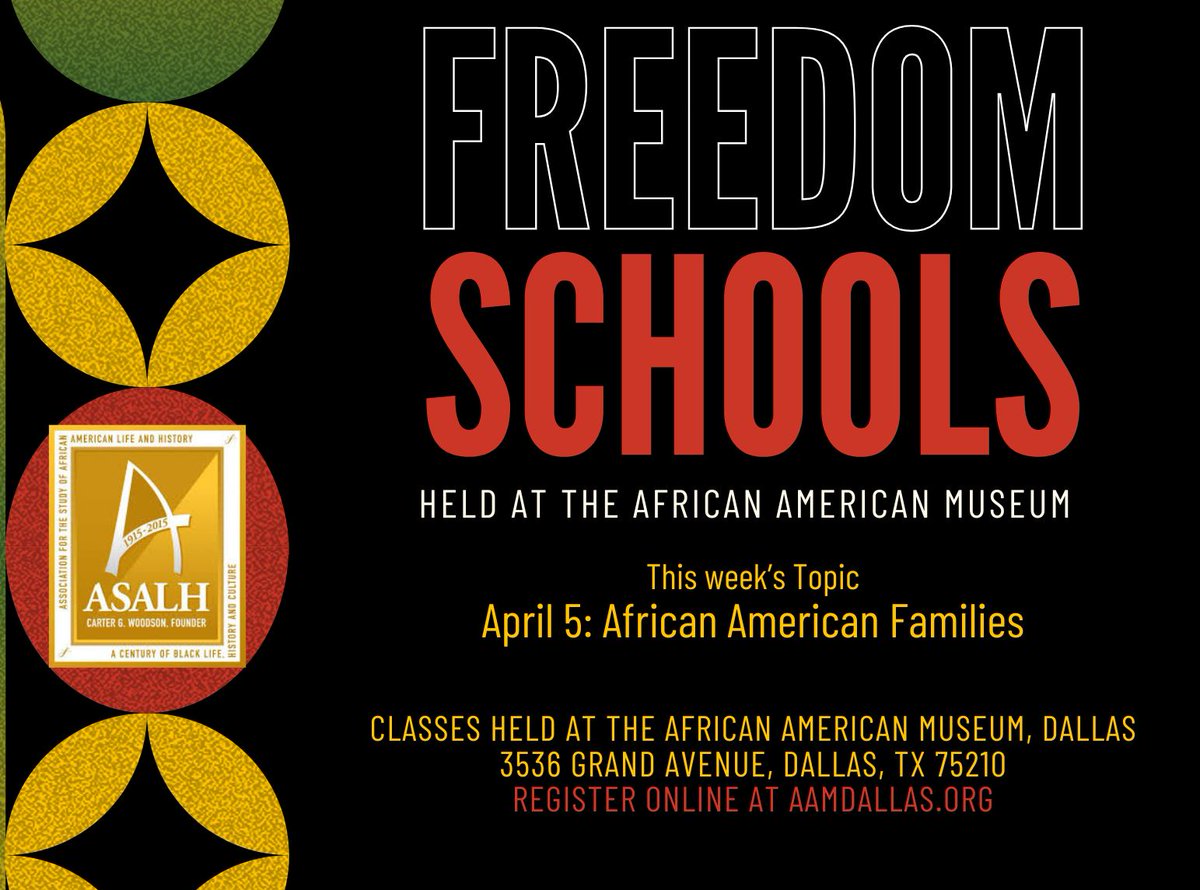 _aamdallas's tweet image. It&apos;s Saturday, so here are some great things to take part in . . . join us!
#aamdallas #funday #learnandenjoy