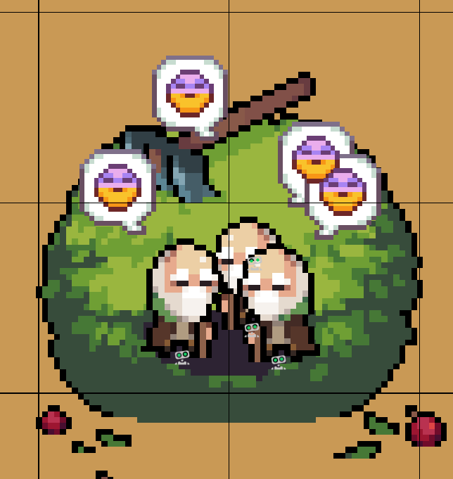 _ErrorGames_'s tweet photo. NPC stuck in the bushes
They don't like each other
#indiegame #pixelart #ドット絵 #픽셀아트 https://t.co/jbmCwF0n4F