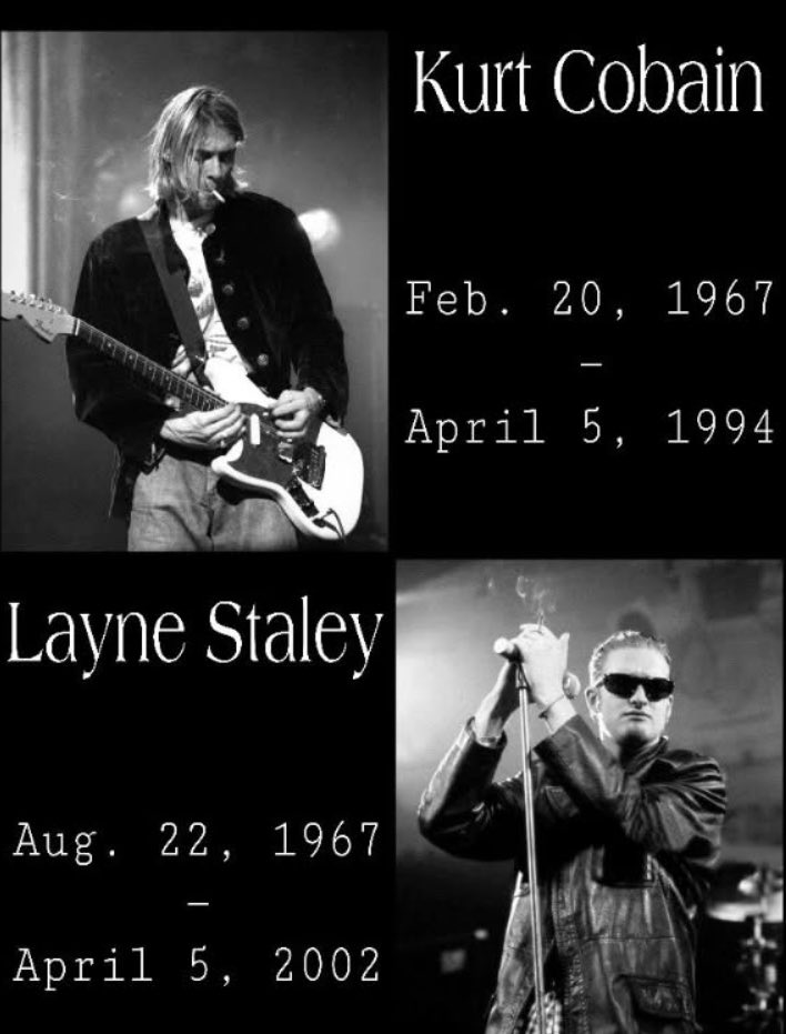 Remembering #KurtCobain &amp; #LayneStaley