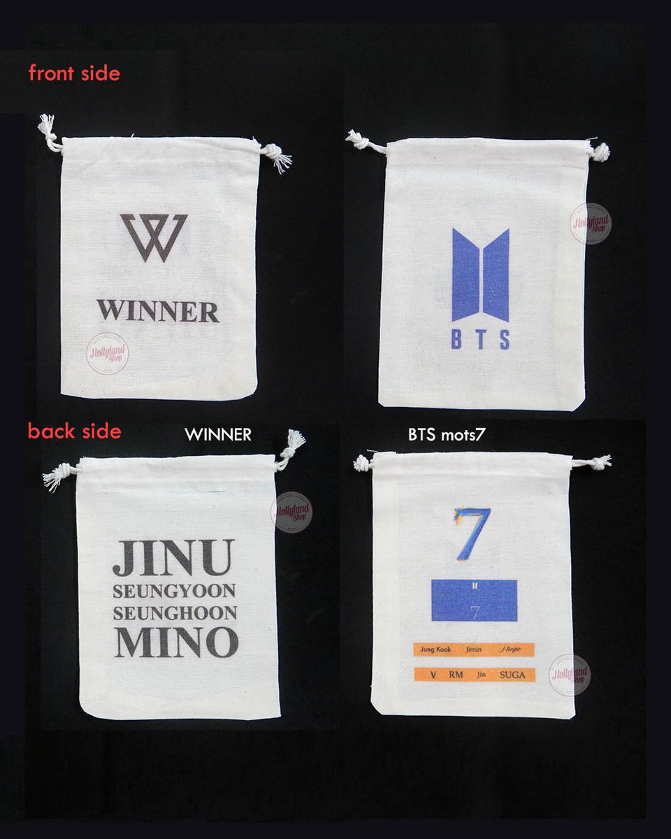 HollylandShop's tweet image. Ready stock
Pouch Serut Medium
.
Size : 15 x 20 cm
Material : Blacu + Design Print 2 Sisi
.
#pouchkpop #tasserut #Drawstringpouch #Pouchserut