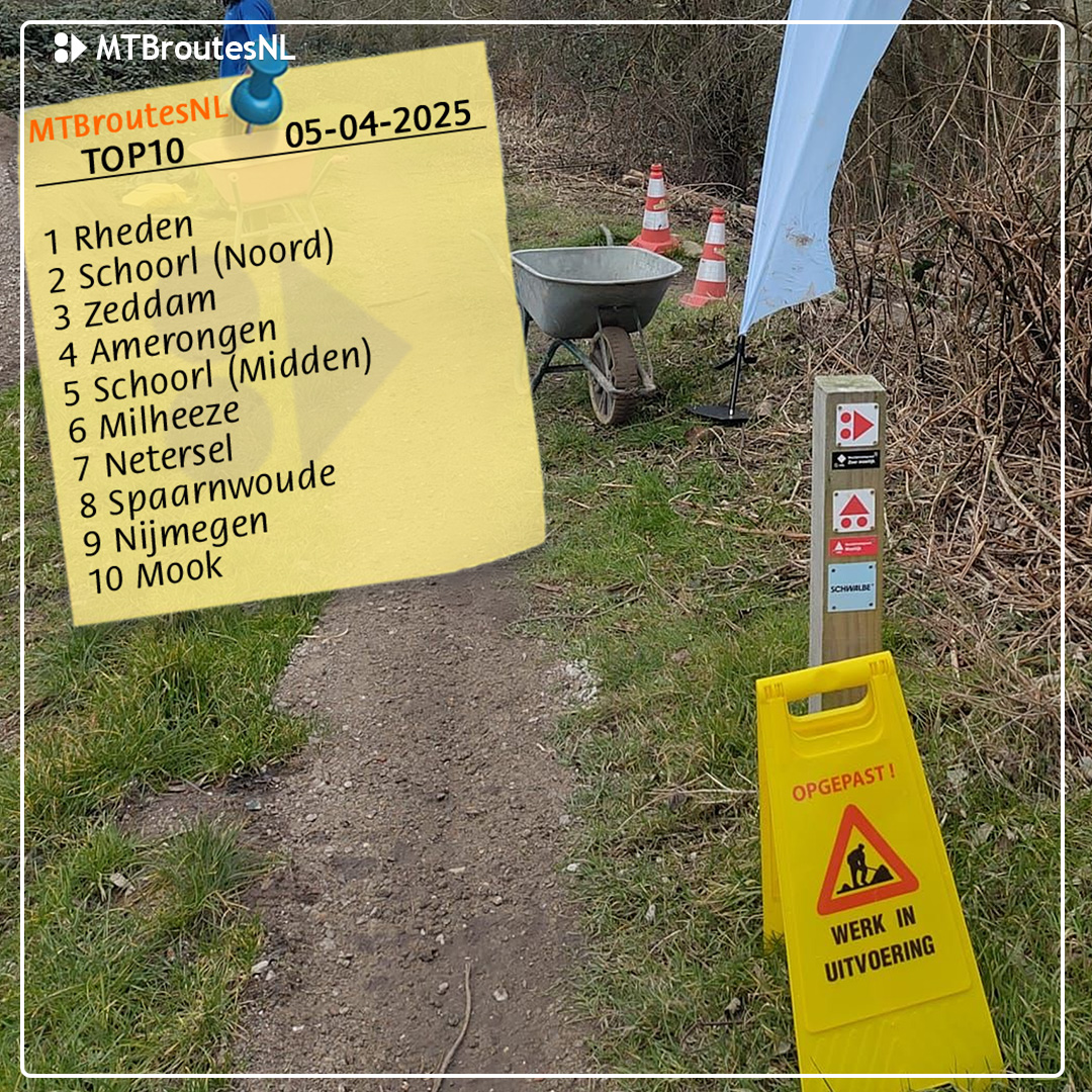 🚴‍♂️ 𝐌𝐓𝐁𝐫𝐨𝐮𝐭𝐞 𝐓𝐎𝐏𝟏𝟎 𝐔𝐏𝐃𝐀𝐓𝐄! - 𝟓-𝟒-𝟐𝟎𝟐𝟓 🚴‍♂️

De 𝐓𝐎𝐏𝟏𝟎 is samengesteld door middel van de reacties van bezoekers op 𝐌𝐓𝐁𝐫𝐨𝐮𝐭𝐞𝐬𝐍𝐋. Vanuit de laatste 20 wordt het gemiddelde berekend.

📸 <a href="/MTBroutesNL/">MTBroutes NL</a>

Lees meer: 👉 bit.ly/3E9C7TQ
