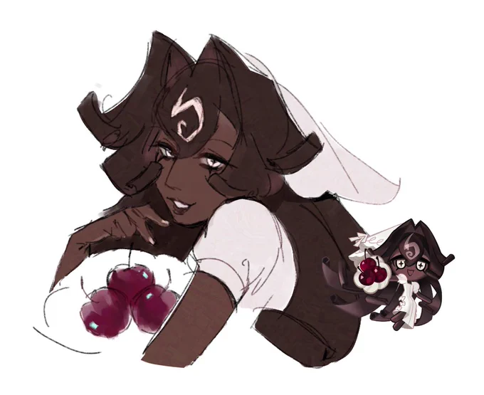 art suggestion from instagram  #cookierunkingdom #blackforestcookie 