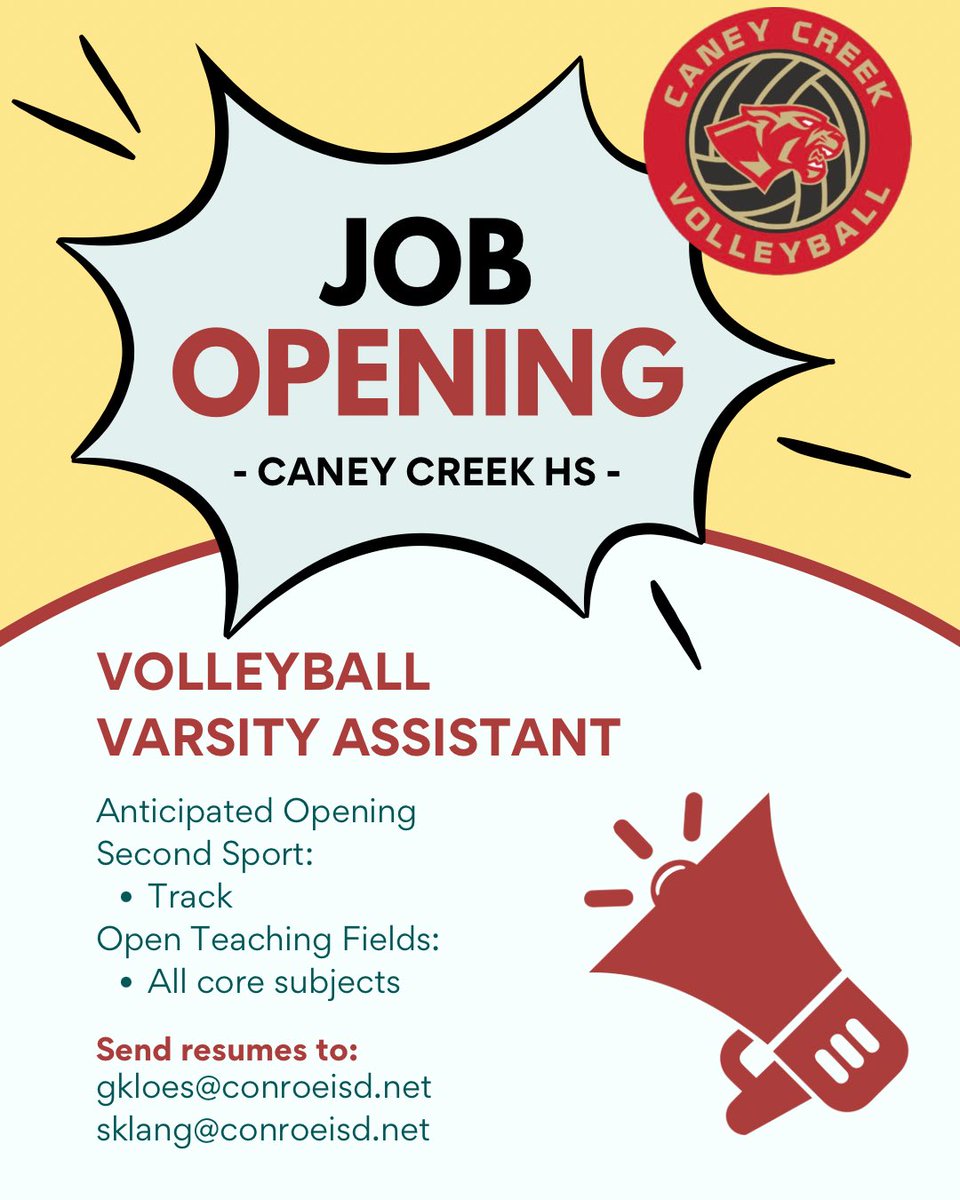 Come join the Panther Family!
❤️🐾💛🏐