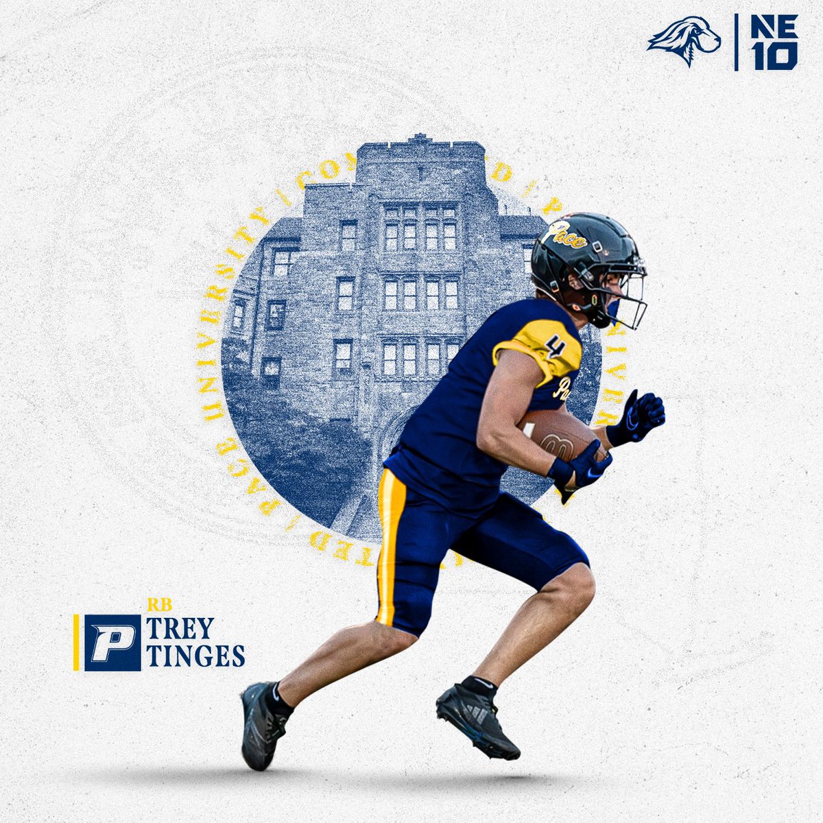 Trey Tinges (@treytinges) on Twitter photo I am excited to announce my commitment to Pace University to further my academic and athletic career. I would like to thank my family, coaches and teammates who have helped me through the process. <a href="/PaceUFootball/">PaceUFootball</a> <a href="/CoachChadWalker/">Chad Walker</a> <a href="/CoachPTB/">Paul T. Bachia</a> <a href="/Pitman_Football/">Coach Chris Thomas</a> I am excited to announce my commitment to Pace University to further my academic and athletic career. I would like to thank my family, coaches and teammates who have helped me through the process. <a href="/PaceUFootball/">PaceUFootball</a> <a href="/CoachChadWalker/">Chad Walker</a> <a href="/CoachPTB/">Paul T. Bachia</a> <a href="/Pitman_Football/">Coach Chris Thomas</a>