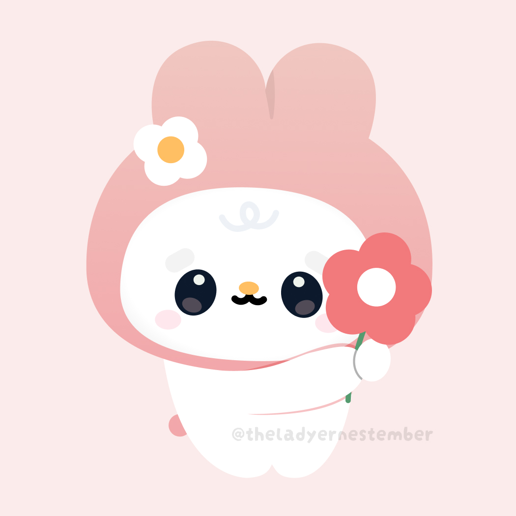 ernestember's tweet photo. My Melody Wants to give you a flower because you are the cutest! #mymelody #sanrio https://t.co/amfcERsdzC