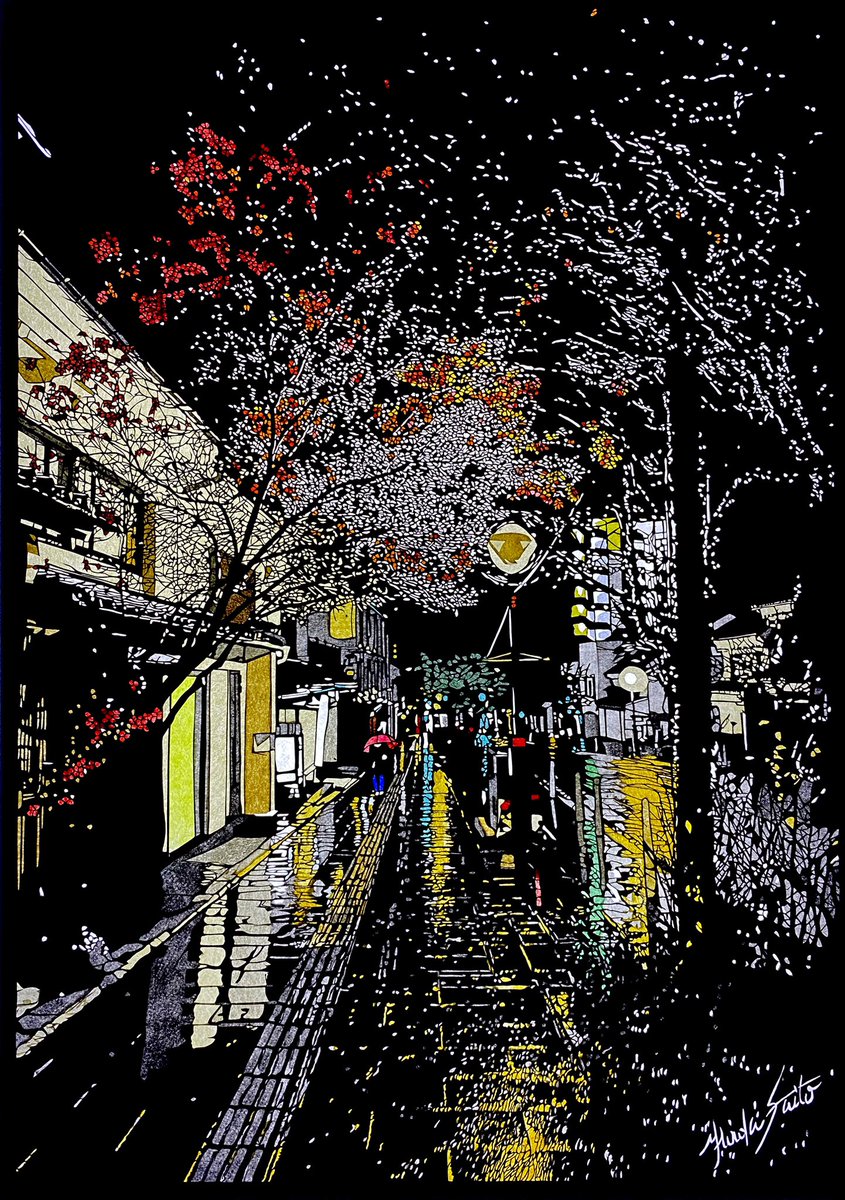 油絵 絵画 【藤の雨】 油絵 絵画 【藤の雨】