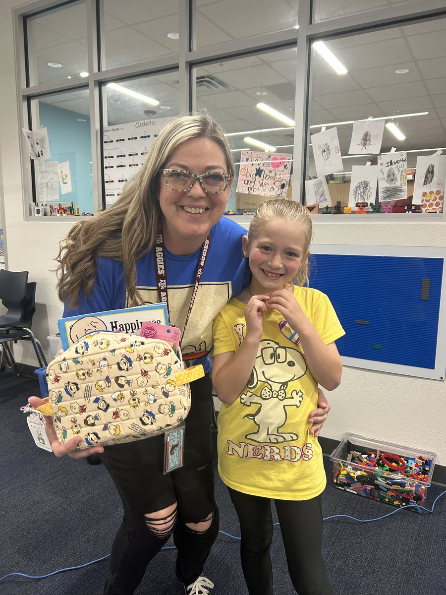 Librarian Appreciation Day and my heart is full! Several students and staff members wore Snoopy to celebrate with me! I wish I could have gotten pictures of everyone. Definitely felt very loved! Such a fun day! #DESisBEST #GCISDLibs