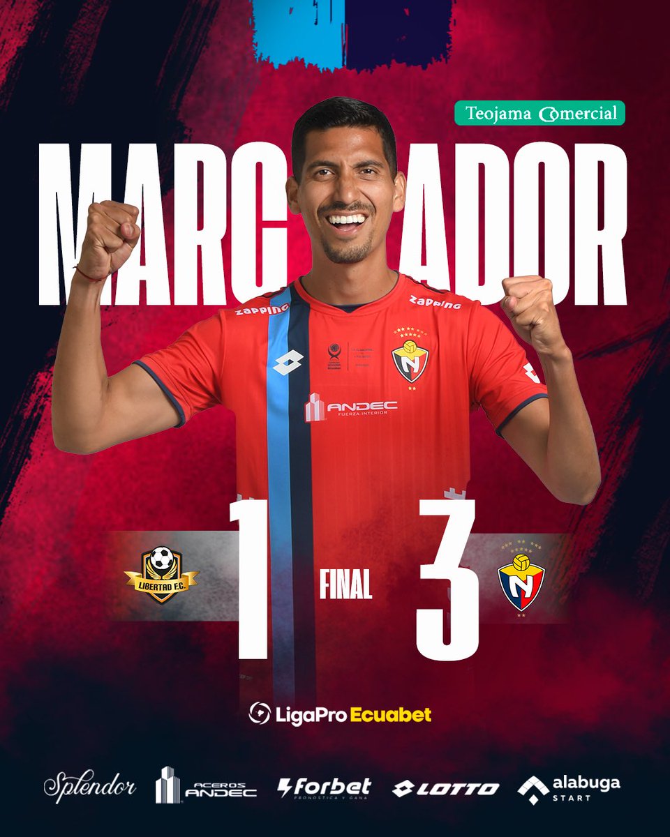 ¡Final del partido! El Nacional suma tres puntos.+3 🔴🔥

¡TODOS JUNTOS CON EL ROJO! ❤️ 

<a href="/LibertadFC3/">Libertad Fútbol Club</a> 1️⃣ 🆚 3️⃣ <a href="/elnacionalec/">Club Deportivo El Nacional</a>
 
#LibXNac
#LigaProEcuabetconectadaporXtrim