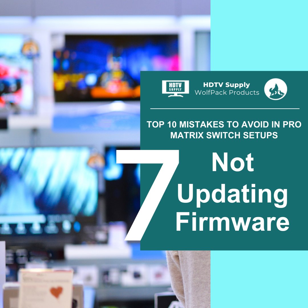 HDTVSupply's tweet image. Not Updating Firmware – Regular updates keep your matrix switch running smoothly and securely. Remember, it&apos;s better to set it up right than troubleshoot all night!

#MatrixSwitchSetup #ProAVSolutions #WolfPack #HDTVSupply #AVTechnology