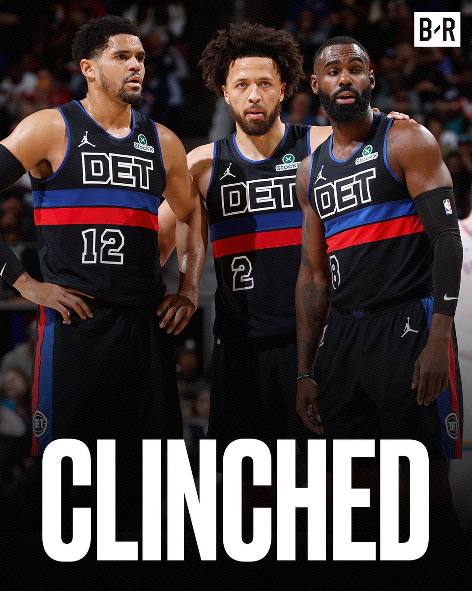 Pistons have clinched a playoff spot for the first time since 2018-2019 🚨

Detroit basketball is BACK 🔥