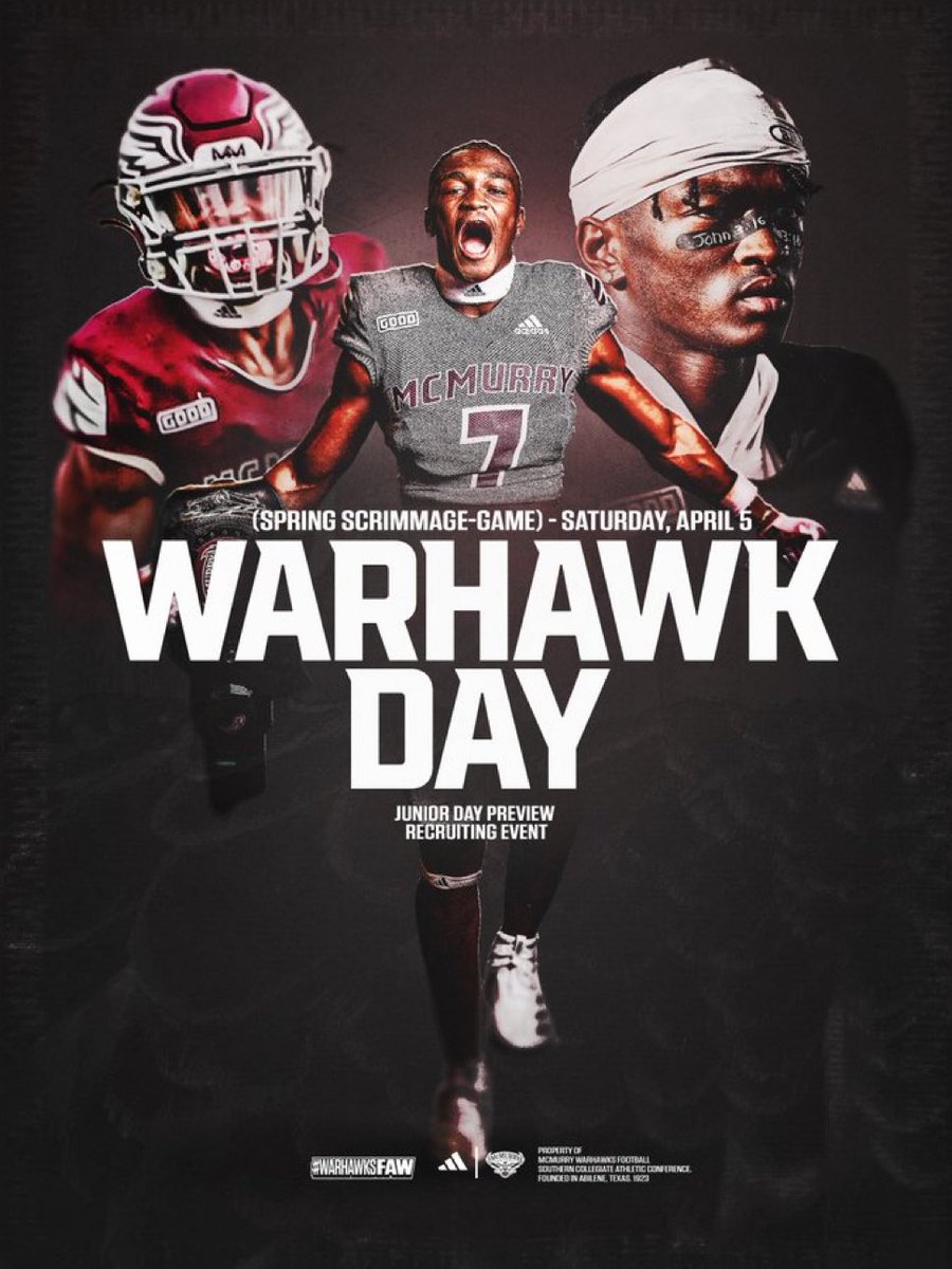 Kolby McLean 59 (@kolbymclean59) on Twitter photo Excited to check out <a href="/McMURRYFOOTBALL/">McMURRY FOOTBALL</a> Warhawk Day tomorrow! Looking forward to meeting <a href="/CoachNealMcM/">JORDAN NEAL</a> and the rest of the coaching staff and hear more about the program. Excited to check out <a href="/McMURRYFOOTBALL/">McMURRY FOOTBALL</a> Warhawk Day tomorrow! Looking forward to meeting <a href="/CoachNealMcM/">JORDAN NEAL</a> and the rest of the coaching staff and hear more about the program.
