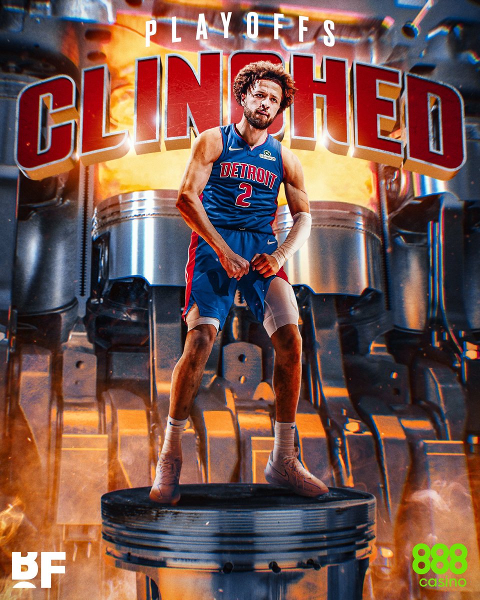 bballforever_'s tweet image. THE PISTONS CLINCH A PLAYOFF SPOT FOR THE FIRST TIME SINCE 2019 🔥