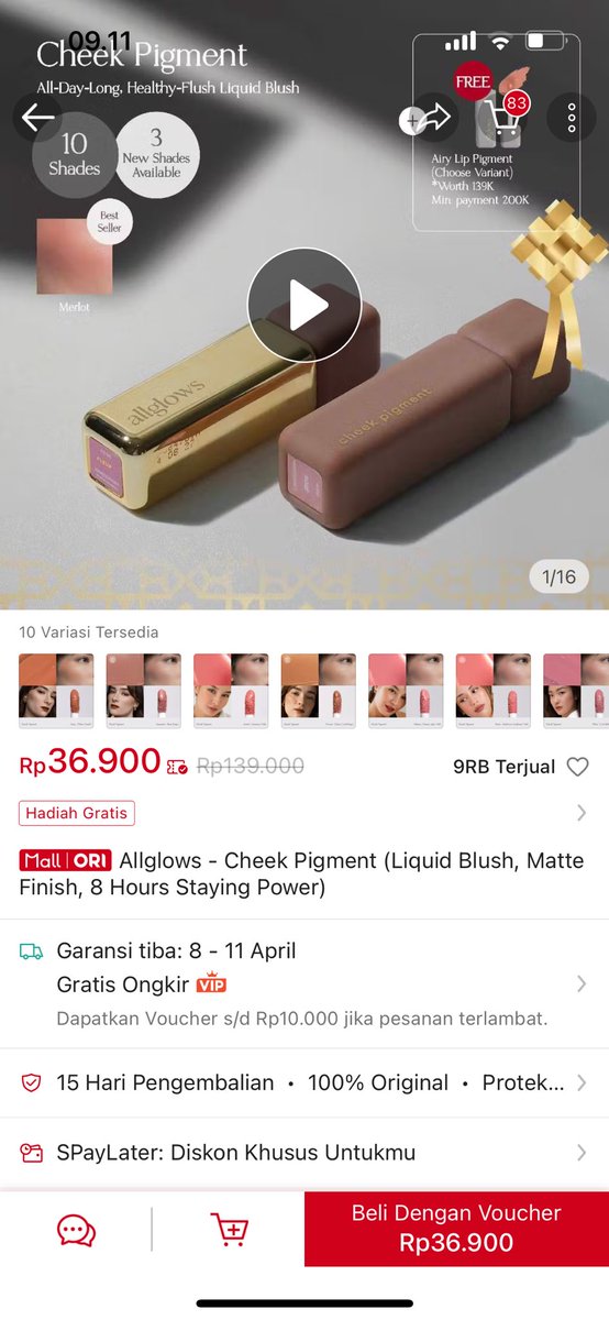 motivave's tweet photo. allglows blush jadi setengah harga guyss gercep  https://t.co/HZfO5vS81r https://t.co/22b0nH8xja