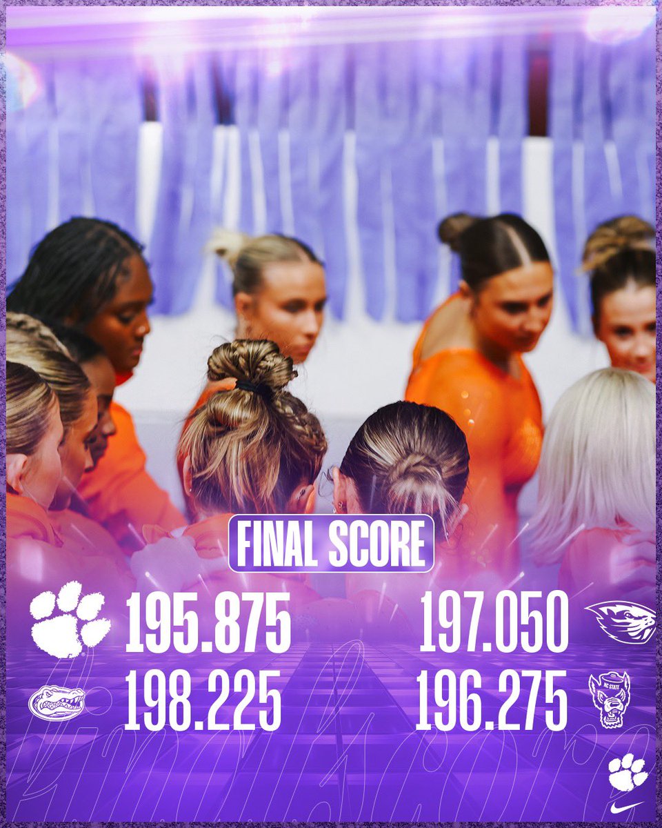ClemsonGym's tweet image. So proud of our Tigers and how hard they worked all season long 🧡

#TeamTwo