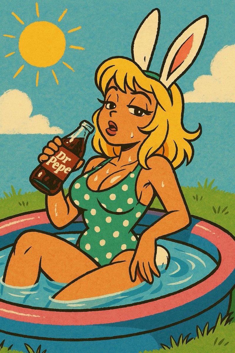 Hot actress cooling off with some $Drpepe in Miami Beach 🏖️ 

Art by <a href="/SmakkinBass/">Thumb Knuckle</a> 
Dev <a href="/Drpepecto/">Bearmans MTN PEPE</a> 

#Solana #Memecoins #Phantom