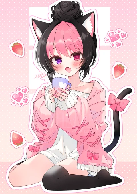Relax time~ #strawbillust #Charaforio #VTuberElection2025