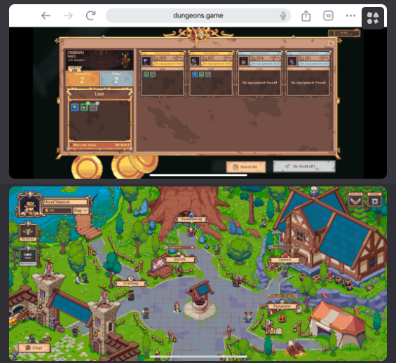 Heres a guide tips and tricks to <a href="/DefiDungeons/">Defi Dungeons</a> 

Mobile: add Defi Dungeons to google chrome 
-add home screen (it will hide the url bar)