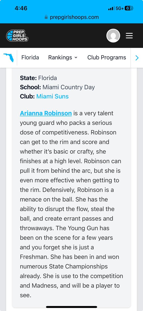 Arianna Robinson tweet media