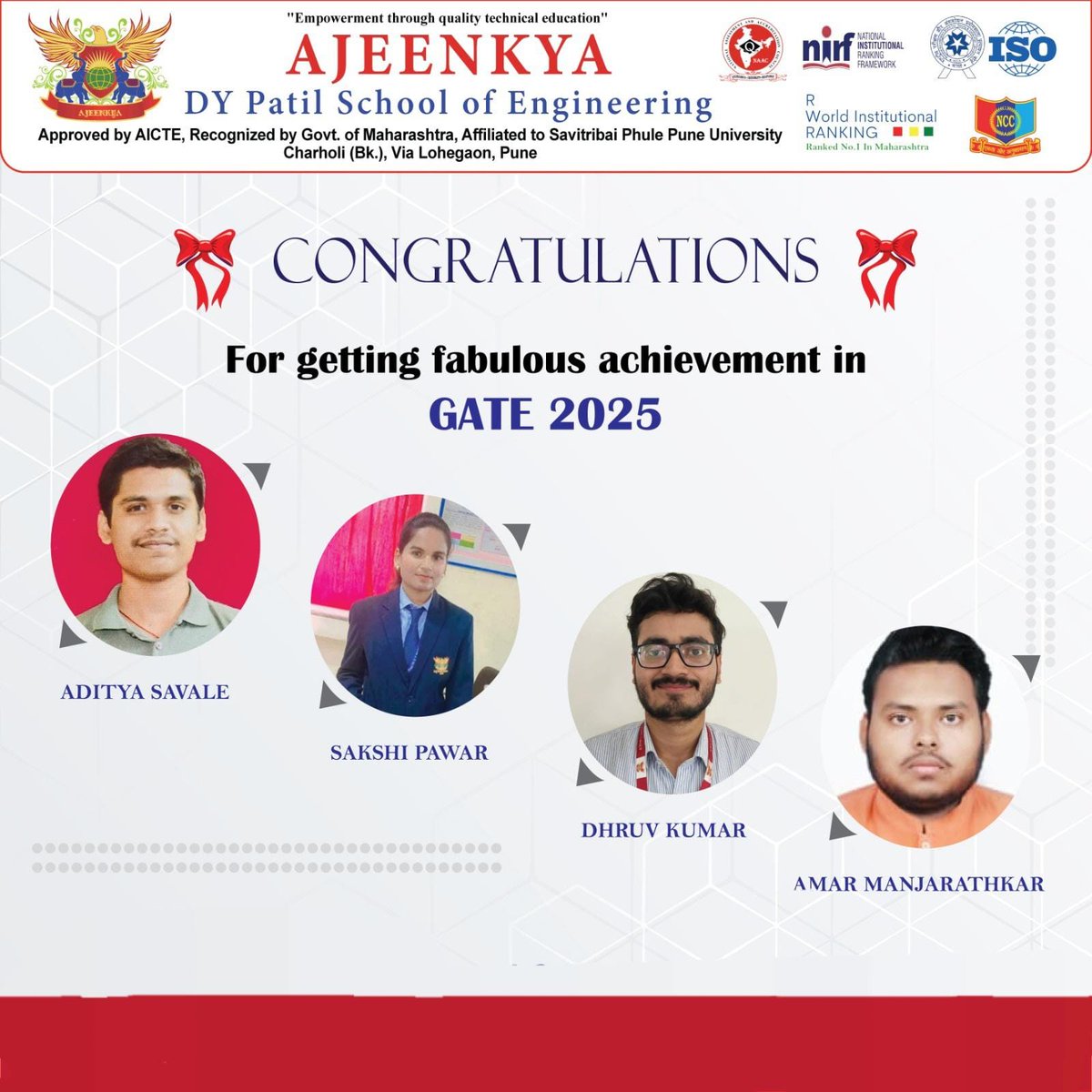 Ajeenkya DY Patil School of Engineering, Pune tweet media
