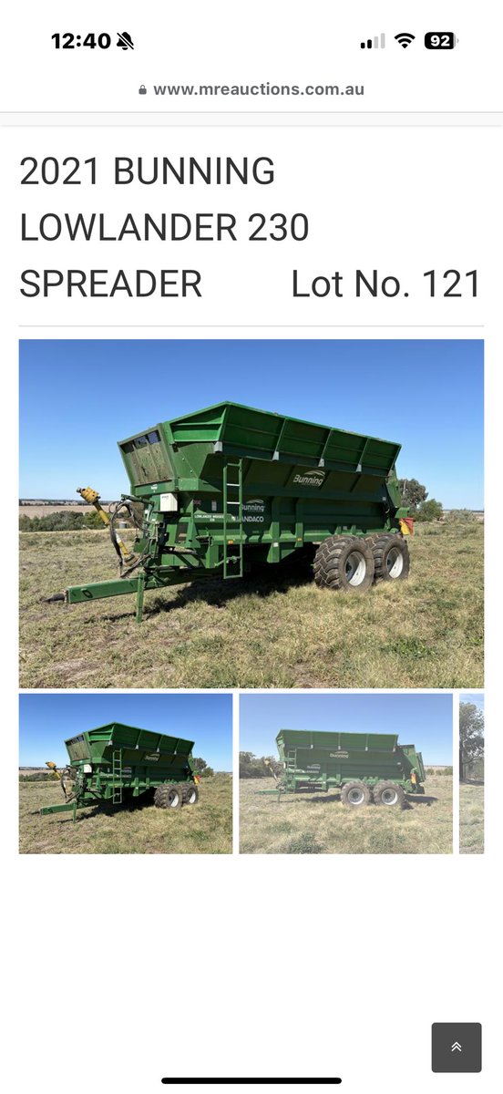 Putting our Muck Spreader (30m3) and chaser bin(20T) in Moree Real Estate auction which starts today. 

mreauctions.com.au/catalogue_deta…:

mreauctions.com.au/catalogue_deta…