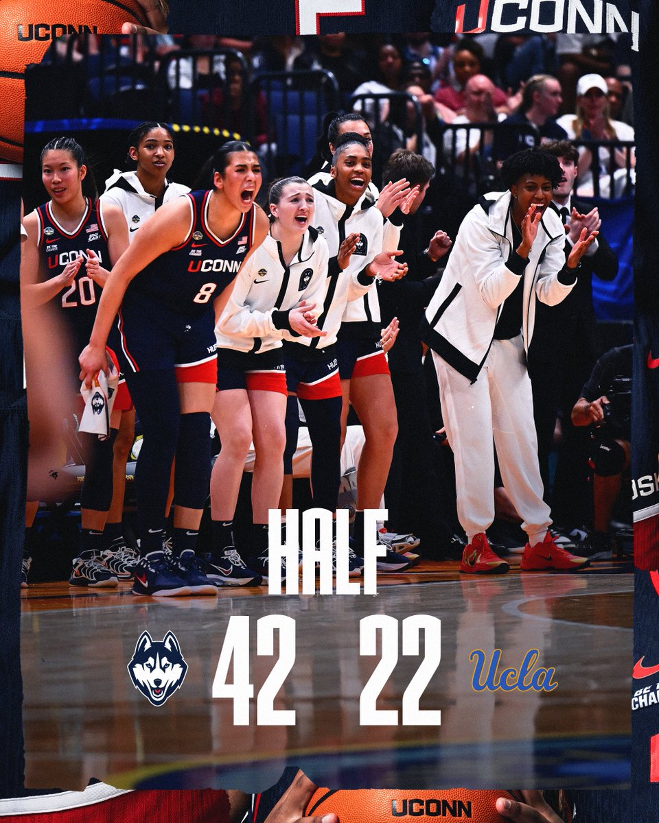 UConnWBB's tweet image. HALF
