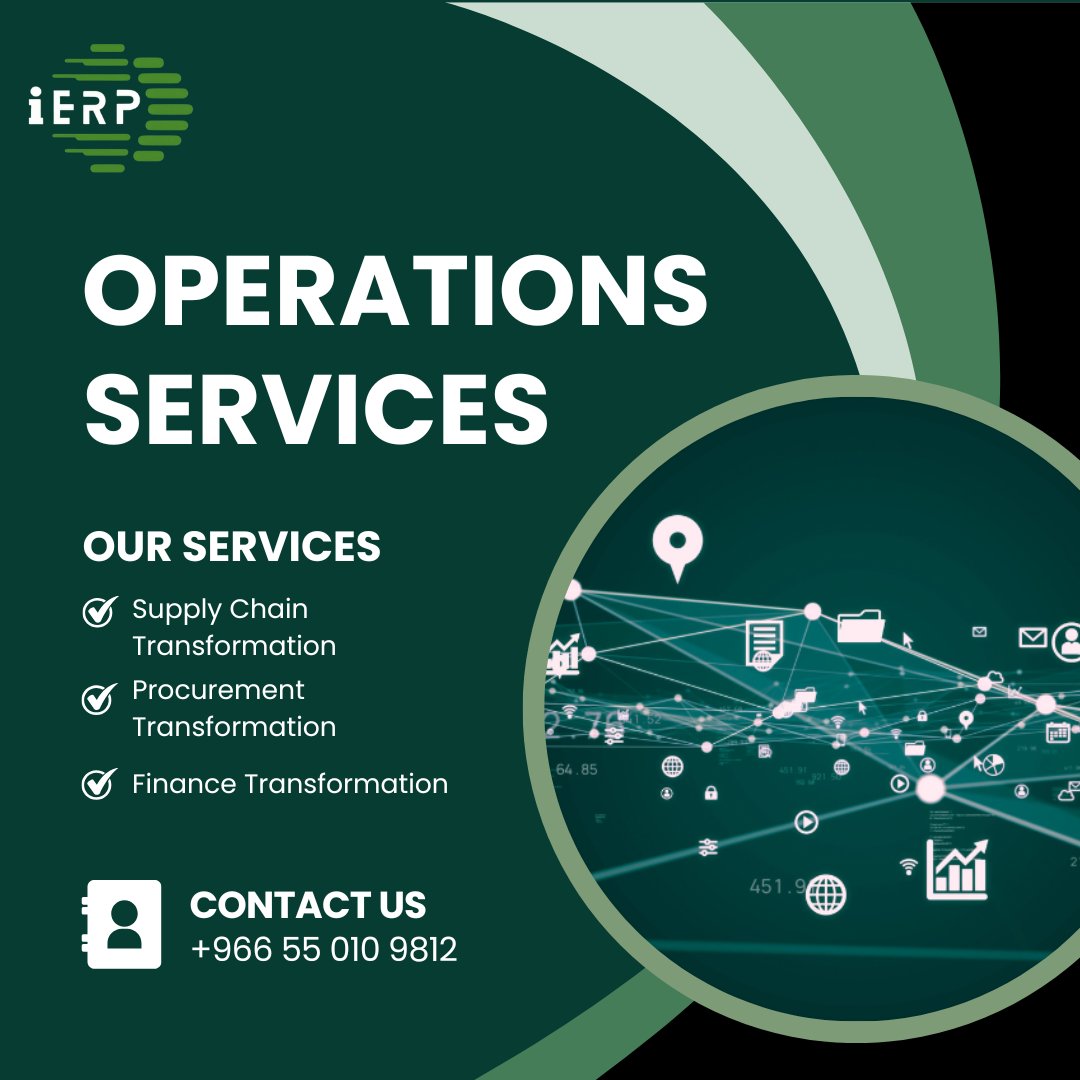 ierpofficial's tweet photo. Boost your business performance with our expert Operations Services.
📞 +966 55 010 9812 | 📧 info@integratederp.com.sa | 🌐 https://t.co/qRf11jAobf
#operationsservices #businessexcellence #smartsolutions #digitaltransformation #erp #ierp https://t.co/Ed2KNFr21p