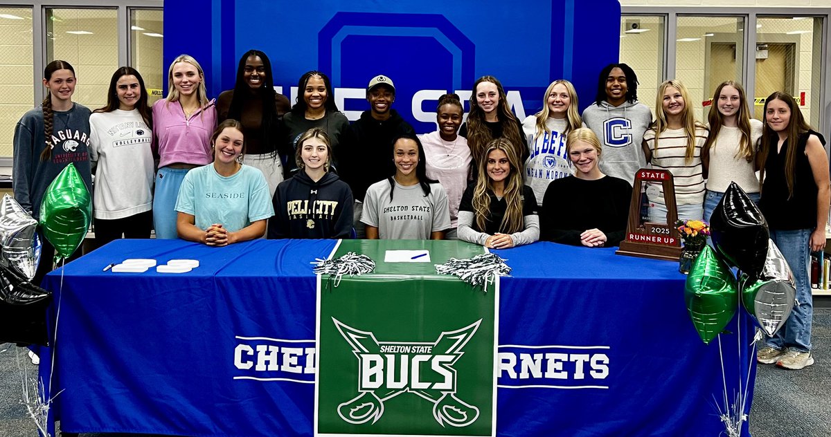 So proud of Haley and thankful we got the opportunity to celebrate her signing today.  Shelton State is getting an outstanding player and a first class human being.  Proud of ya 23! #trueblue