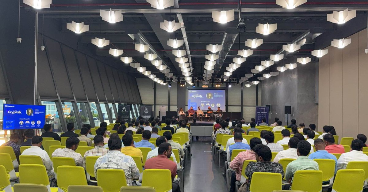 CoinstoreExc's tweet photo. ๐ What an incredible #Cryptalk in #Hyderabad!
๐ฅ Engaging discussions, brilliant minds, and an electrifying atmosphereโthank you to everyone who joined us!
Stay tuned for more exciting events. Where should we head next? ๐ https://t.co/WPyOskelqs