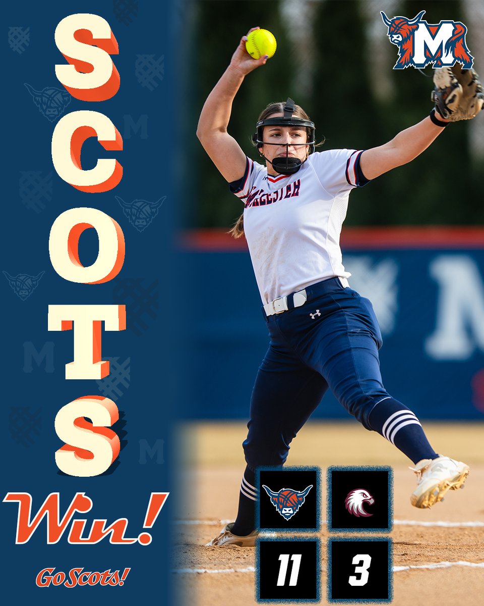 𝐒𝐂𝐎𝐓𝐒 𝐖𝐈𝐍! 🥎 Martha Miller held Augsburg to 3 runs on 3 hits over 6 innings to lead the Scots past the Auggies! She also delivered at the plate, going 3-for-4 with 2 doubles. Ally Wolf also had 3 hits and drove in 3 runs. @macalestersb #ScotsWin #GoScots #heymac