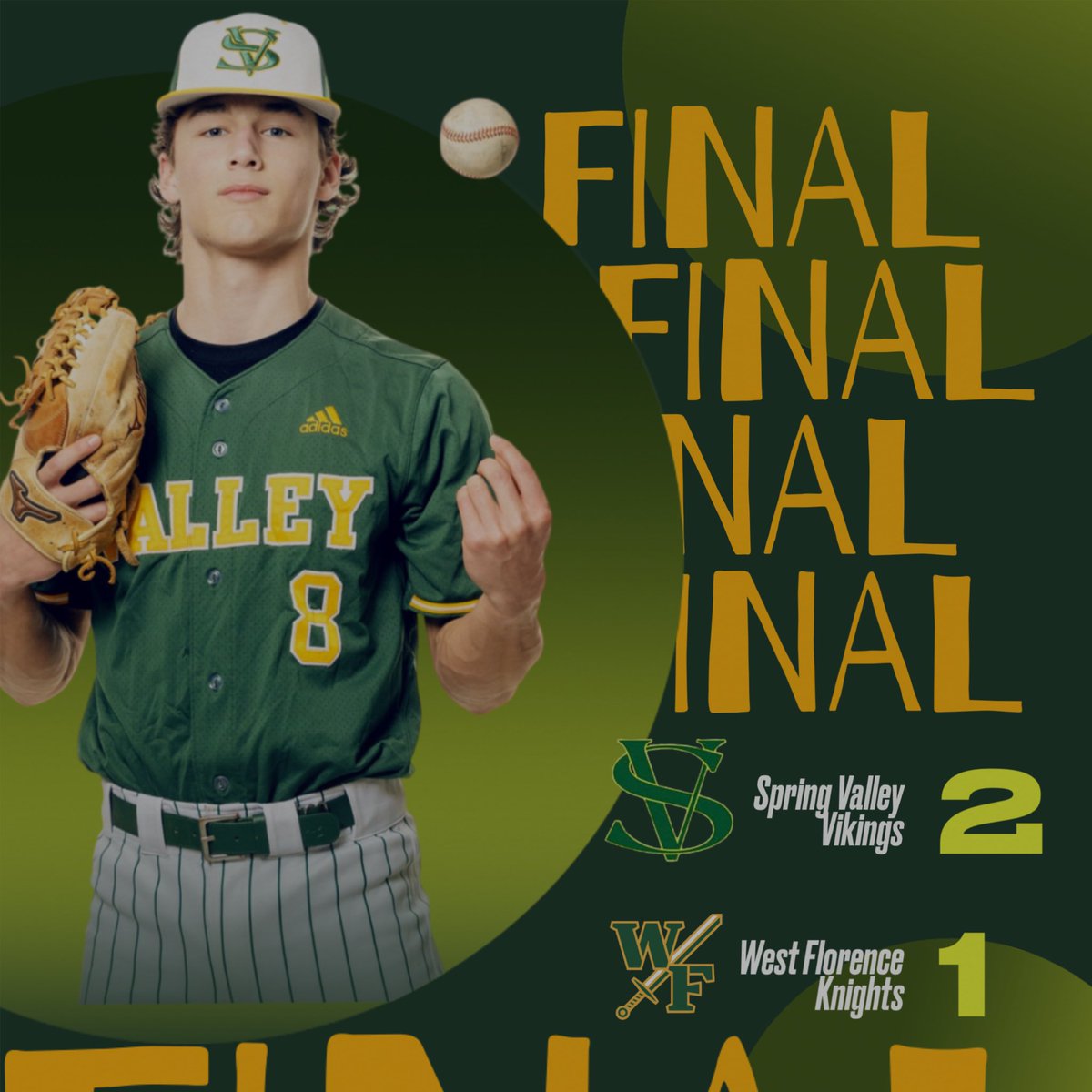 Spring Valley Vikings Baseball (@svbaseball00) on Twitter photo VIKINGS WIN!!!!
WP: Brady Evans (1-0)
4IP, 3H, 0R, 3BB, 1K
SV: Jacob Smoak (1)
3IP, 3H, 1ER, 4Ks
Offensive Highlights
B.Lawton 1-2
D.Bledsoe 0-1,RBI, BB
<a href="/LouatTheState/">Lou Bezjak</a>
<a href="/StarSportsFeed/">Columbia Star Sports</a>
<a href="/SVVikingsSports/">Spring Valley Athletics</a> <a href="/JTemoney/">Jeff E. Temoney</a> <a href="/JohnCombs98/">John Combs</a> <a href="/_CoachEubanks/">Will Eubanks</a>
<a href="/PrepBaseball_SC/">Prep Baseball South Carolina</a>
<a href="/diamondprospect/">Diamond Prospects</a> VIKINGS WIN!!!!
WP: Brady Evans (1-0)
4IP, 3H, 0R, 3BB, 1K
SV: Jacob Smoak (1)
3IP, 3H, 1ER, 4Ks
Offensive Highlights
B.Lawton 1-2
D.Bledsoe 0-1,RBI, BB
<a href="/LouatTheState/">Lou Bezjak</a>
<a href="/StarSportsFeed/">Columbia Star Sports</a>
<a href="/SVVikingsSports/">Spring Valley Athletics</a> <a href="/JTemoney/">Jeff E. Temoney</a> <a href="/JohnCombs98/">John Combs</a> <a href="/_CoachEubanks/">Will Eubanks</a>
<a href="/PrepBaseball_SC/">Prep Baseball South Carolina</a>
<a href="/diamondprospect/">Diamond Prospects</a>